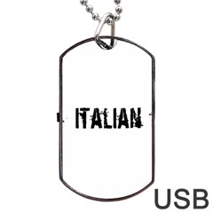 Strong Italian Energy Dog Tag Usb Flash (one Side) by ConteMonfrey