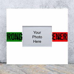 Strong Italian Energy White Wall Photo Frame 5  X 7  by ConteMonfrey