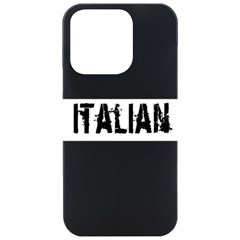 Strong Italian Energy Iphone 15 Pro Black Uv Print Pc Hardshell Case by ConteMonfrey