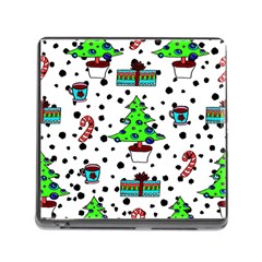 It`s Cold Outside Christmas Pattern Memory Card Reader (square 5 Slot) by ConteMonfrey