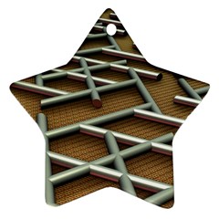 0118 F Expression Of Structure Large Star Ornament (two Sides) by geonetique