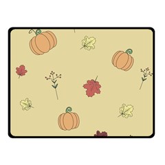 Halloween Fall Pattern Two Sides Fleece Blanket (small) by Apenda