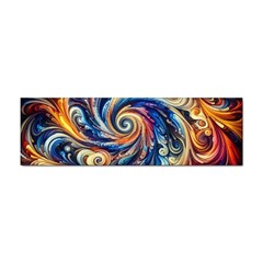 Colorful Motion Abstract Art Sticker (bumper) by ExtraAwesomeSauce