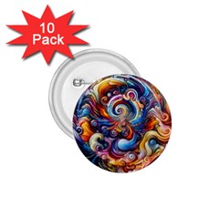 Dynamic Color Vortex 1 75  Buttons (10 Pack) by ExtraAwesomeSauce