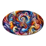 Dynamic Color Vortex Oval Magnet Front