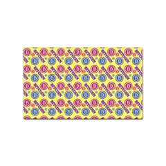 Colorful Bitcoin Pattern Sticker (rectangular) by ExtraAwesomeSauce