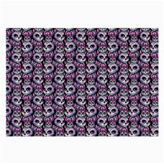 Sugar Skull Cat Pattern Large Glasses Cloth (2 Sides) by ExtraAwesomeSauce