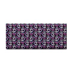 Sugar Skull Cat Pattern Hand Towel by ExtraAwesomeSauce