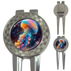 Cosmic Jellyfish Artwork 3-in-1 Golf Divots by ExtraAwesomeSauce