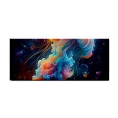 Cosmic Jellyfish Artwork Hand Towel by ExtraAwesomeSauce