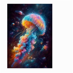 Cosmic Jellyfish Artwork Large Garden Flag (two Sides) by ExtraAwesomeSauce