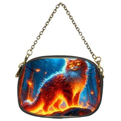 Enchanted Fire Feline Chain Purse (two Sides) by ExtraAwesomeSauce