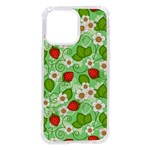 Strawberries Pattern Seamless iPhone 14 Pro Max TPU UV Print Case Front