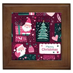 Christmas Santa Claus Framed Tile by Posterlux