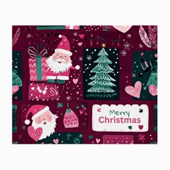 Christmas Santa Claus Small Glasses Cloth by Posterlux