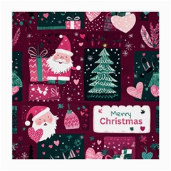 Christmas Santa Claus Medium Glasses Cloth (2 Sides) by Posterlux