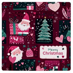 Christmas Santa Claus Uv Print Square Tile Coaster  by Posterlux