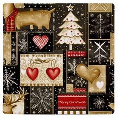 Christmas Reindeer Uv Print Square Tile Coaster  by Posterlux