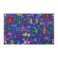 Grateful Dead Dancing Bears Pattern Banner And Sign 5  X 3  by Salmanaz77