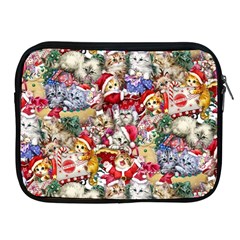 Pattern Kitten Christmas Apple Ipad 2/3/4 Zipper Cases by Bedest