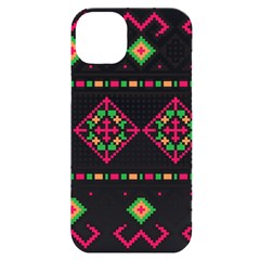 Ukrainian Folk Seamless Pattern Ethnic Ornament Border Element Traditional Iphone 14 Plus Black Uv Print Case by Grandong