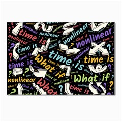 Time Nonlinear Curved Linear Postcards 5  X 7  (pkg Of 10) by Paksenen