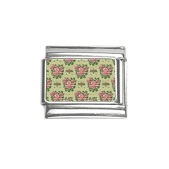 Retro 1880s Flowers Pattern 9 Italian Charm (9mm) by violetheavensky