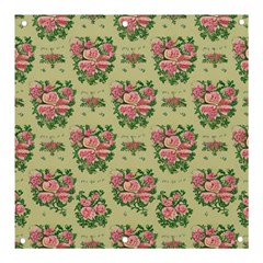 Retro 1880s Flowers Pattern 9 Banner And Sign 3  X 3  by violetheavensky