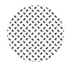 Fly Phot Motif Seamless Black And White Pattern Mini Round Pill Box (pack Of 5) by dflcprintsclothing