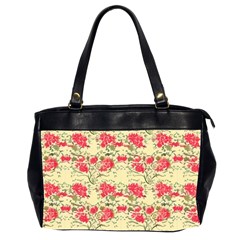 Retro 1880s Flowers Pattern 18 Oversize Office Handbag (2 Sides) by violetheavensky