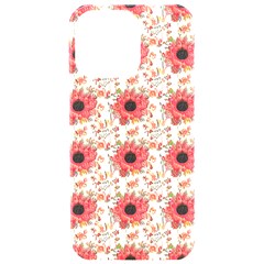 Retro 1880s Flowers Pattern 23 Iphone 15 Pro Max Black Uv Print Pc Hardshell Case by violetheavensky