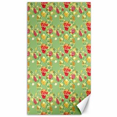 Retro 1880s Flowers Pattern 17 Canvas 40  X 72  by violetheavensky