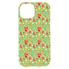 Retro 1880s Flowers Pattern 17 Iphone 15 Plus Black Uv Print Pc Hardshell Case by violetheavensky