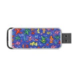 Grateful Dead Dancing Bears Pattern Portable USB Flash (Two Sides) Front