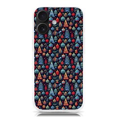 Vintage Style Christmas Decoration Pattern Motif Iphone 16 Tpu Uv Print Case by dflcprintsclothing