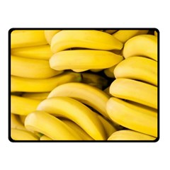 Bananas, Macro, Fruits, Ripe Bananas Fleece Blanket (small) by kyorashop23