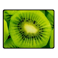 Kiwi Fruits, Close-up, Exotic Fruit Fleece Blanket (small) by kyorashop23