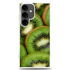 Kiwi Texture, Background With Kiwi, Fruits, Kiwi Samsung Galaxy S24 Plus 6 7 Inch Tpu Uv Case by kyorashop23