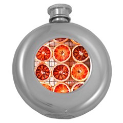 Peorange, Fruit, Citrus Round Hip Flask (5 Oz) by kyorashop23