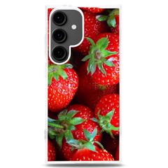 Strawberry, Berries, Fresh, Red Samsung Galaxy S24 Plus 6 7 Inch Tpu Uv Case by kyorashop23