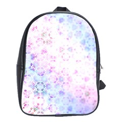 Digital Art Artwork Abstract Pink Purple School Bag (xl) by Dutashop