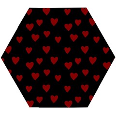 Small Cute Hearts  Wooden Puzzle Hexagon by ConteMonfrey