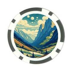 Mountains Nature Forest Landscape Poker Chip Card Guard (10 Pack) by Salmanaz77