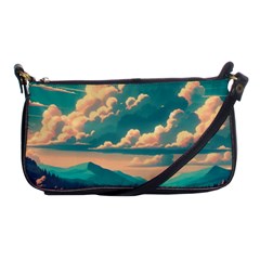 Mountains Countryside Agriculture Shoulder Clutch Bag by Salmanaz77