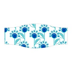 Blue Daisy Minimalist Leaves   Stretchable Headband by ConteMonfrey