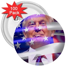 Donald Trump Flag 3  Buttons (100 Pack)  by vintagetrump