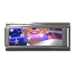 Donald Trump Flag Superlink Italian Charm (9mm) Front