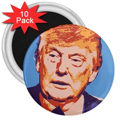 Orange Donald Trump 3  Magnets (10 Pack)  by vintagetrump