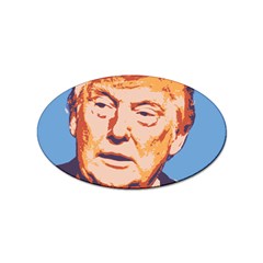 Orange Donald Trump Sticker (oval) by vintagetrump