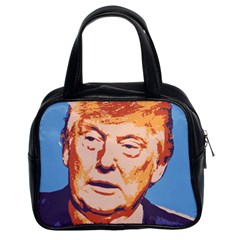 Orange Donald Trump Classic Handbag (two Sides) by vintagetrump